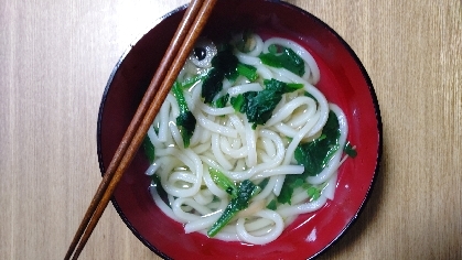 松茸のお吸いもので簡単おうどん