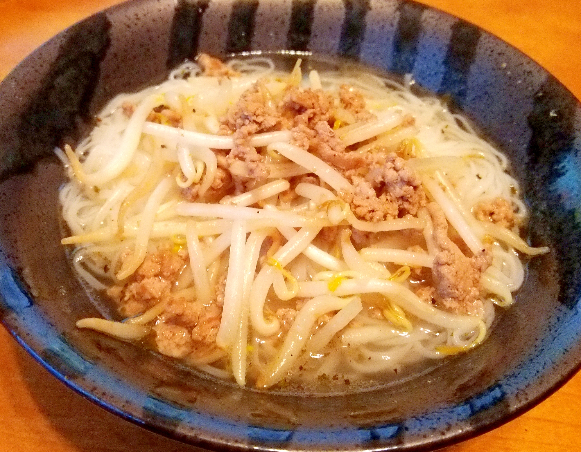 ひき肉のフォー-なんちゃってエスニック