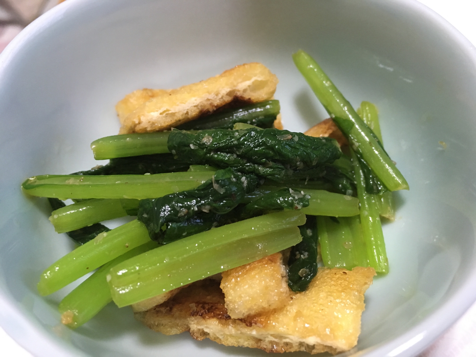 小松菜と油揚げのナムル