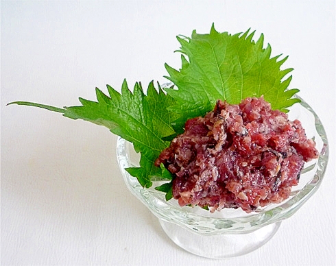 かつおのたたきの梅和えなめろう風 レシピ 作り方 By Liqueur 楽天レシピ かつおのたたきの梅和えなめろう風 レシピ 作り方 By Liqueur 楽天レシピ