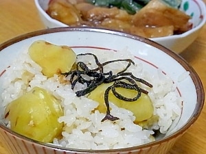 staubで栗ご飯♪（炊飯器・ル・クルーゼでも）