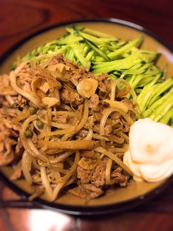 山椒入り豚肉の生姜焼丼