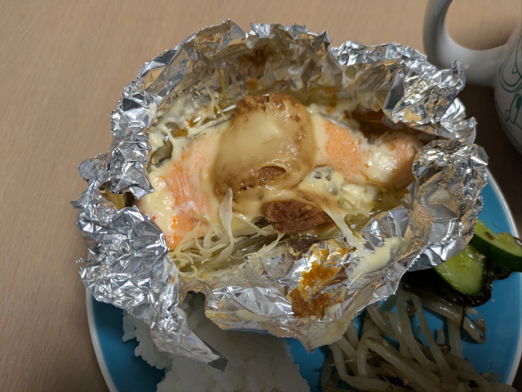 味噌味の鮭のホイル蒸し〜ホットクック〜