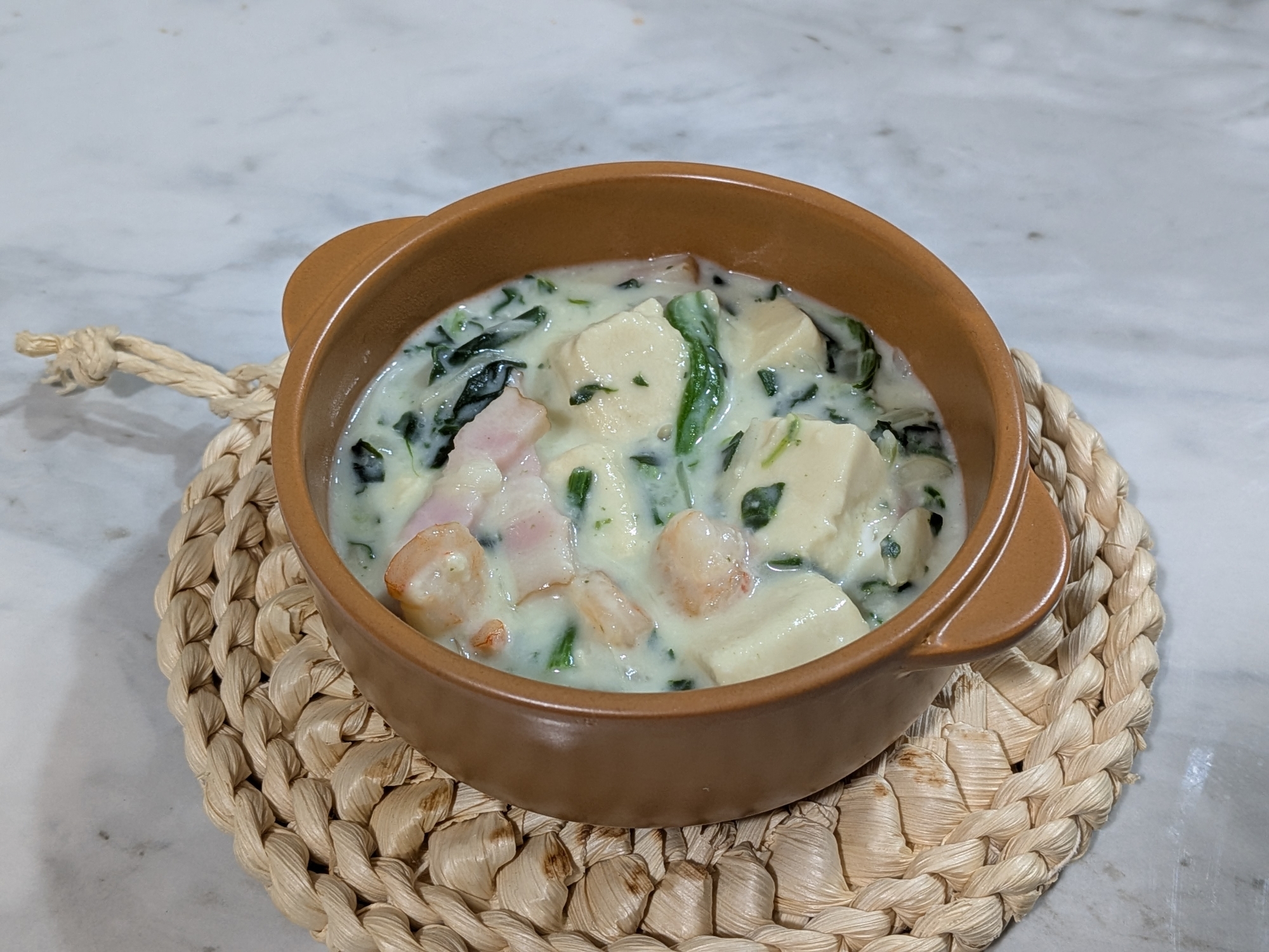 高野豆腐✱ほうれん草のクリーム煮