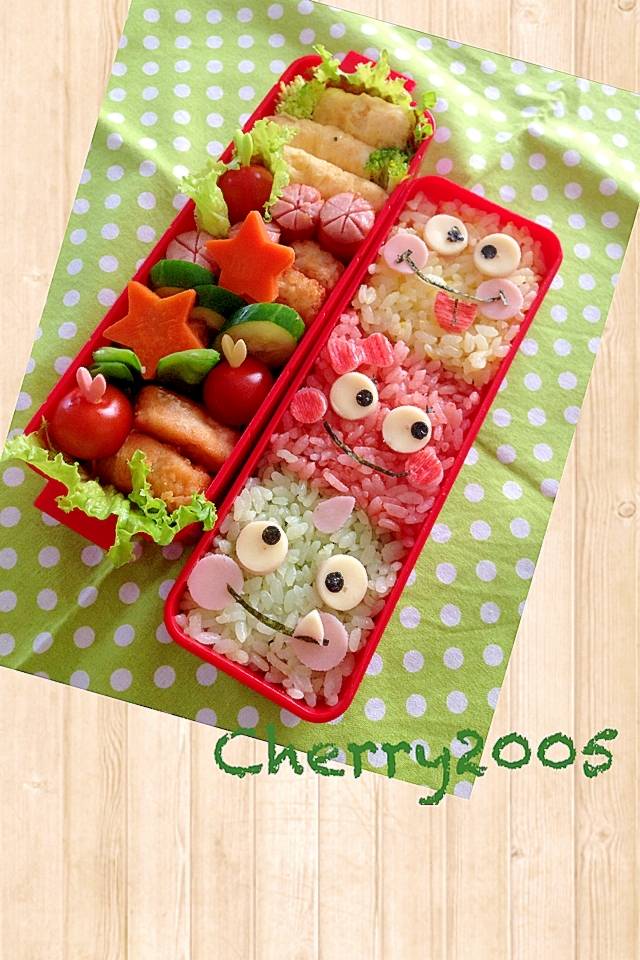 簡単キャラ弁 ポップマンのお弁当 レシピ 作り方 By Cherry05 楽天レシピ