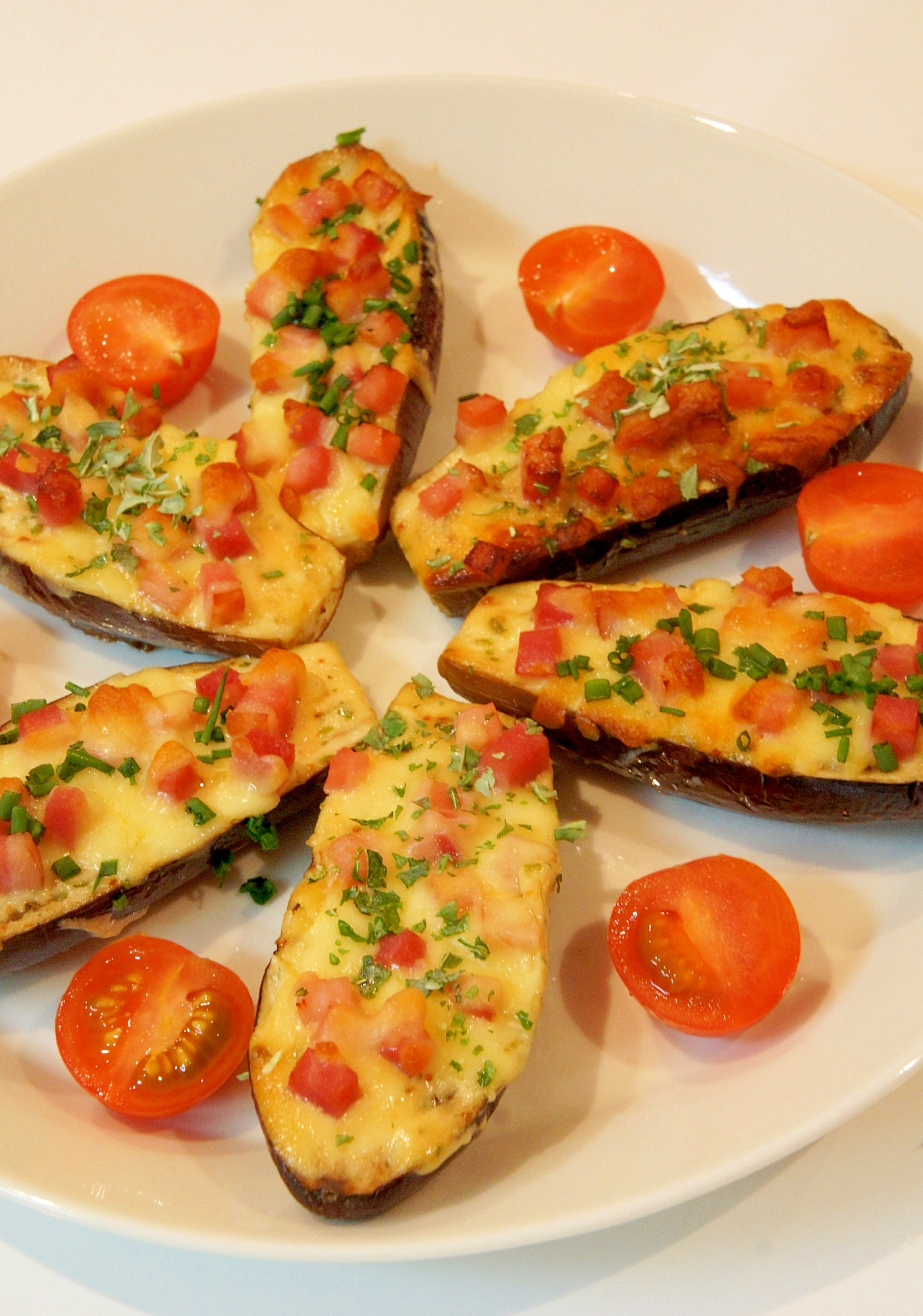 こんがりとろ~り♪ナスの味噌マヨチーズ焼き