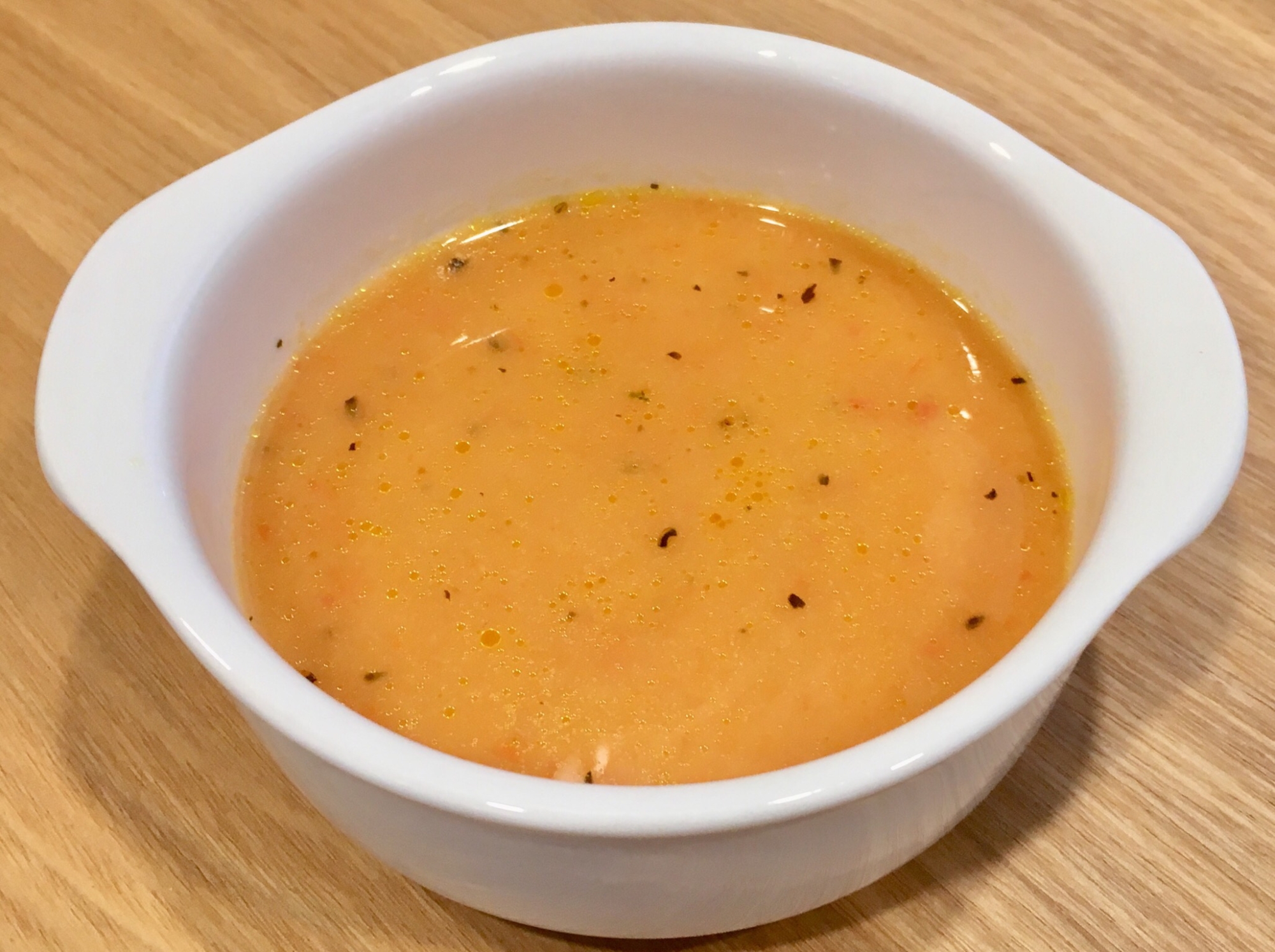 すりおろし冷凍トマトのスープ♪