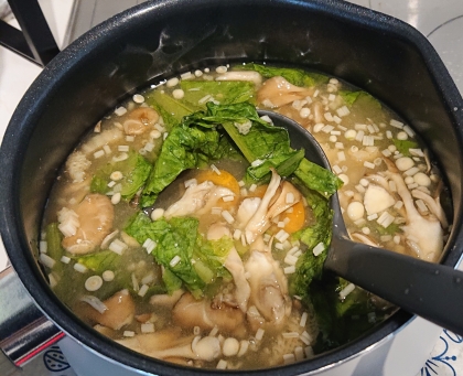 えのきとブロッコリーの中華スープ