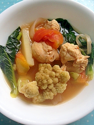 オレンジカリフラワーとチキンのポトフ レシピ 作り方 By Minori Ohisamanotikara 楽天レシピ