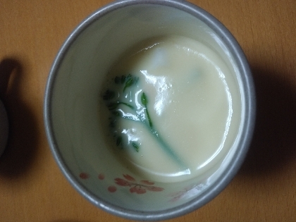 蒲鉾とほうれん草の茶碗蒸し