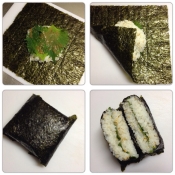 お弁当 おにぎらず 巻かない味付け海苔巻き レシピ 作り方 By まかろん 楽天レシピ