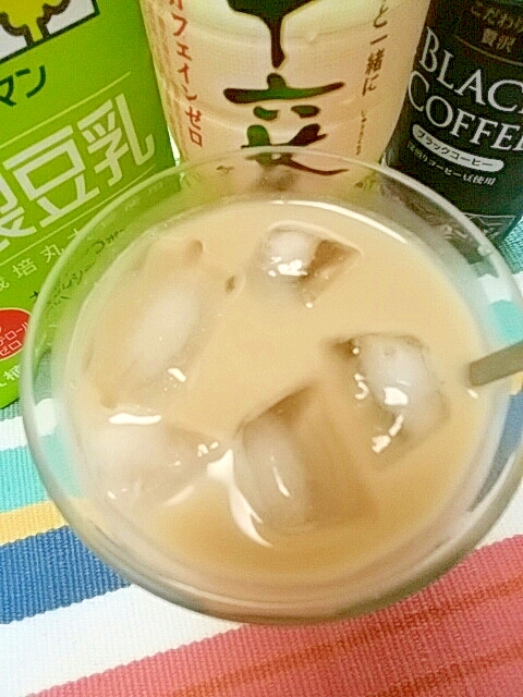 アイス☆十六茶ソイカフェオレ♪
