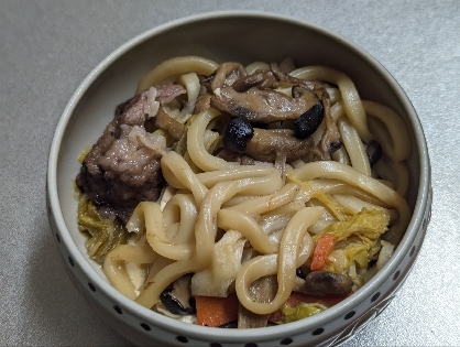 すきやきの次の日は　うどんすき！