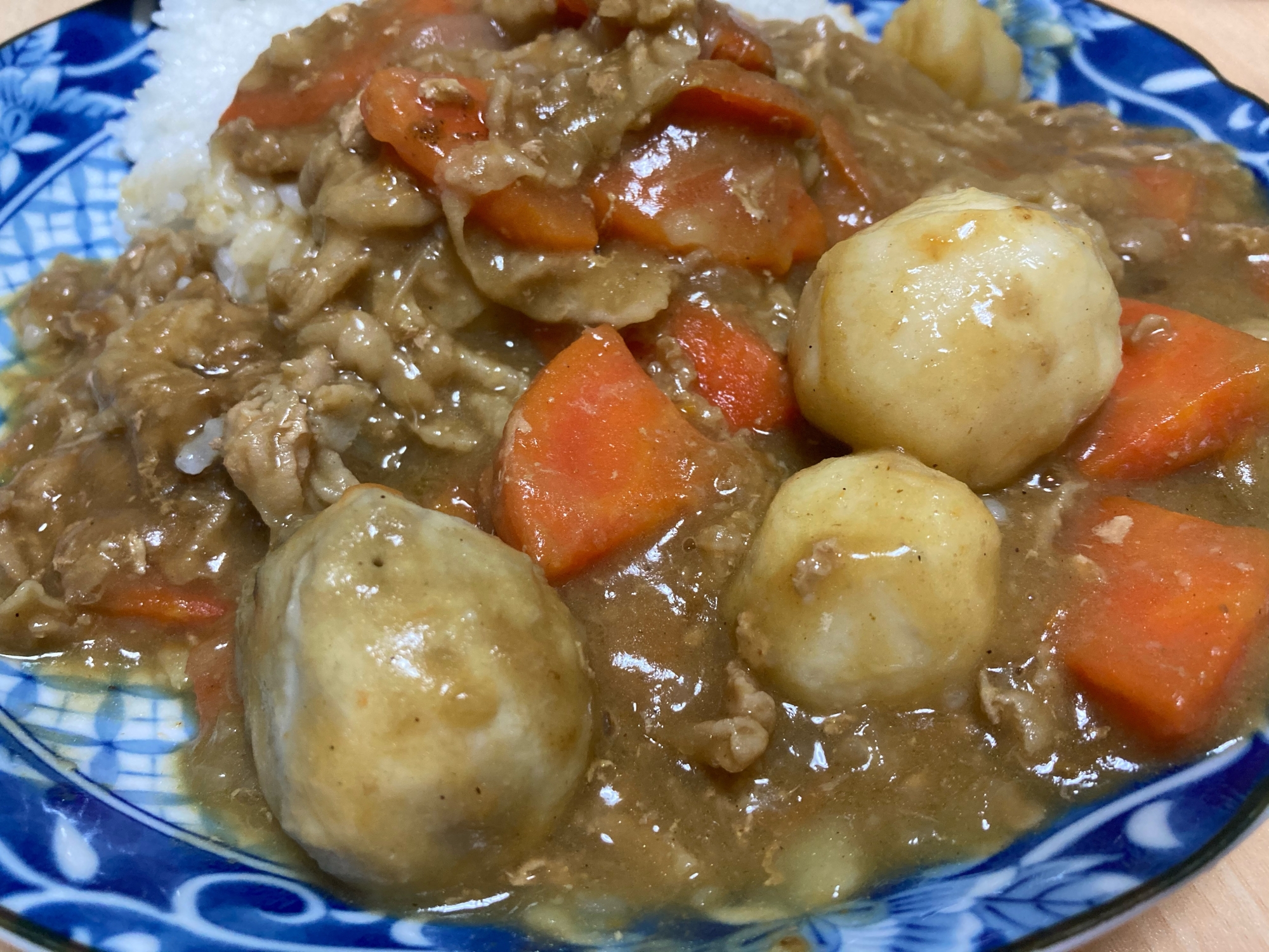 圧力鍋で！里芋入りカレー！