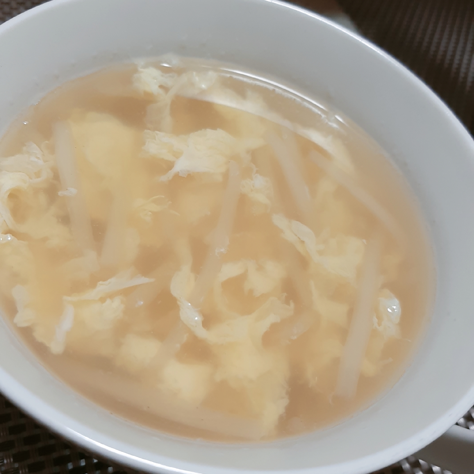 卵ともやしのコンソメスープ レシピ 作り方 By Hinamam 楽天レシピ