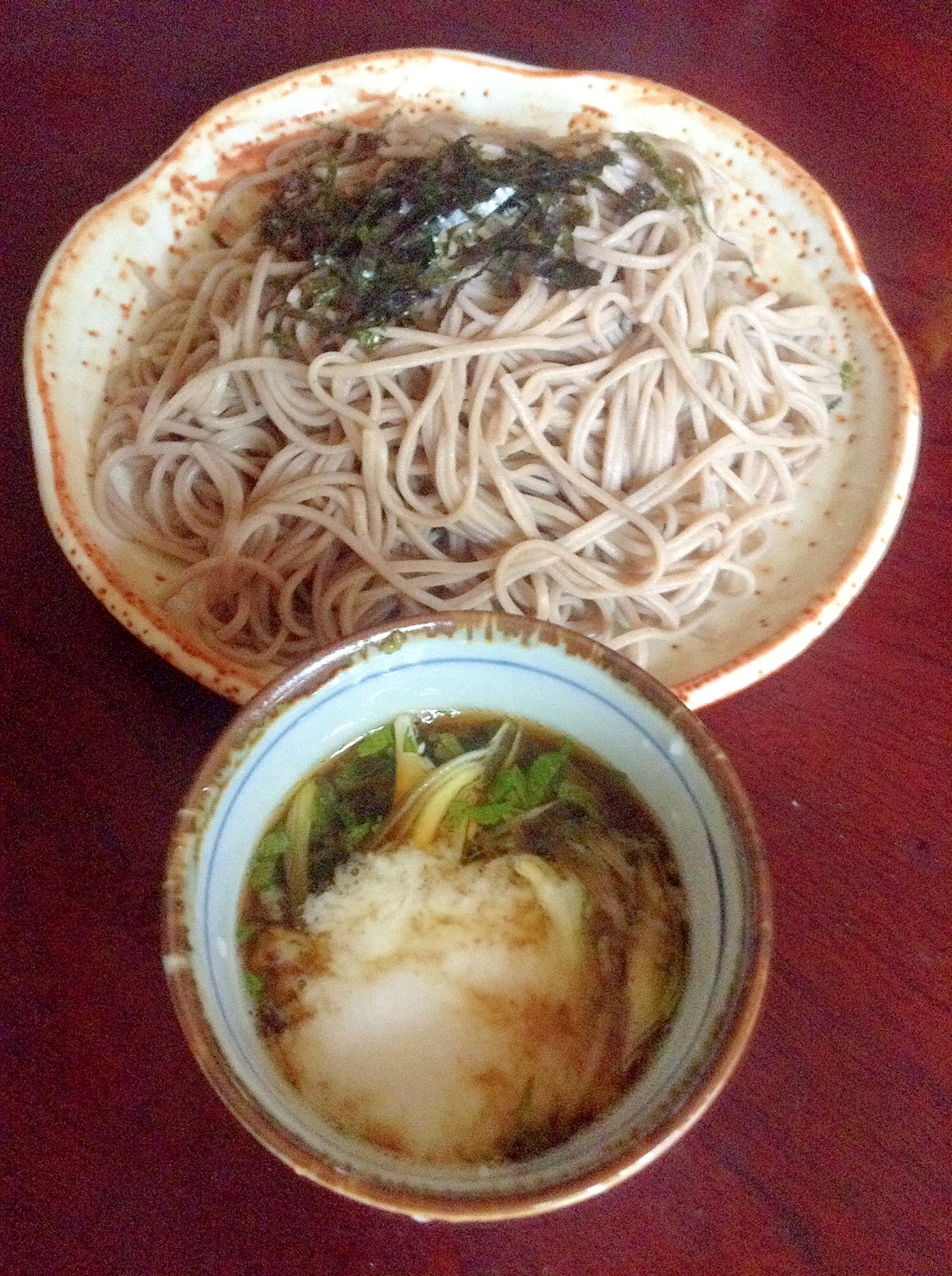 カニカマとろろ蕎麦【今日の献立】