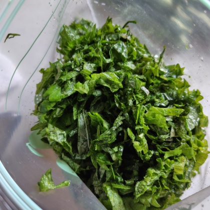 大葉はとにかく(^^)冷凍保存がオススメ♪