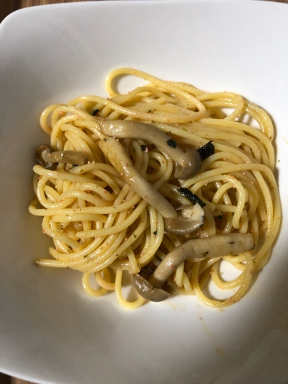 大葉香る♪たらこ・明太子パスタ（しめじ&玉ねぎ入）