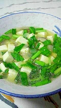 具沢山のスタミナ豆腐汁