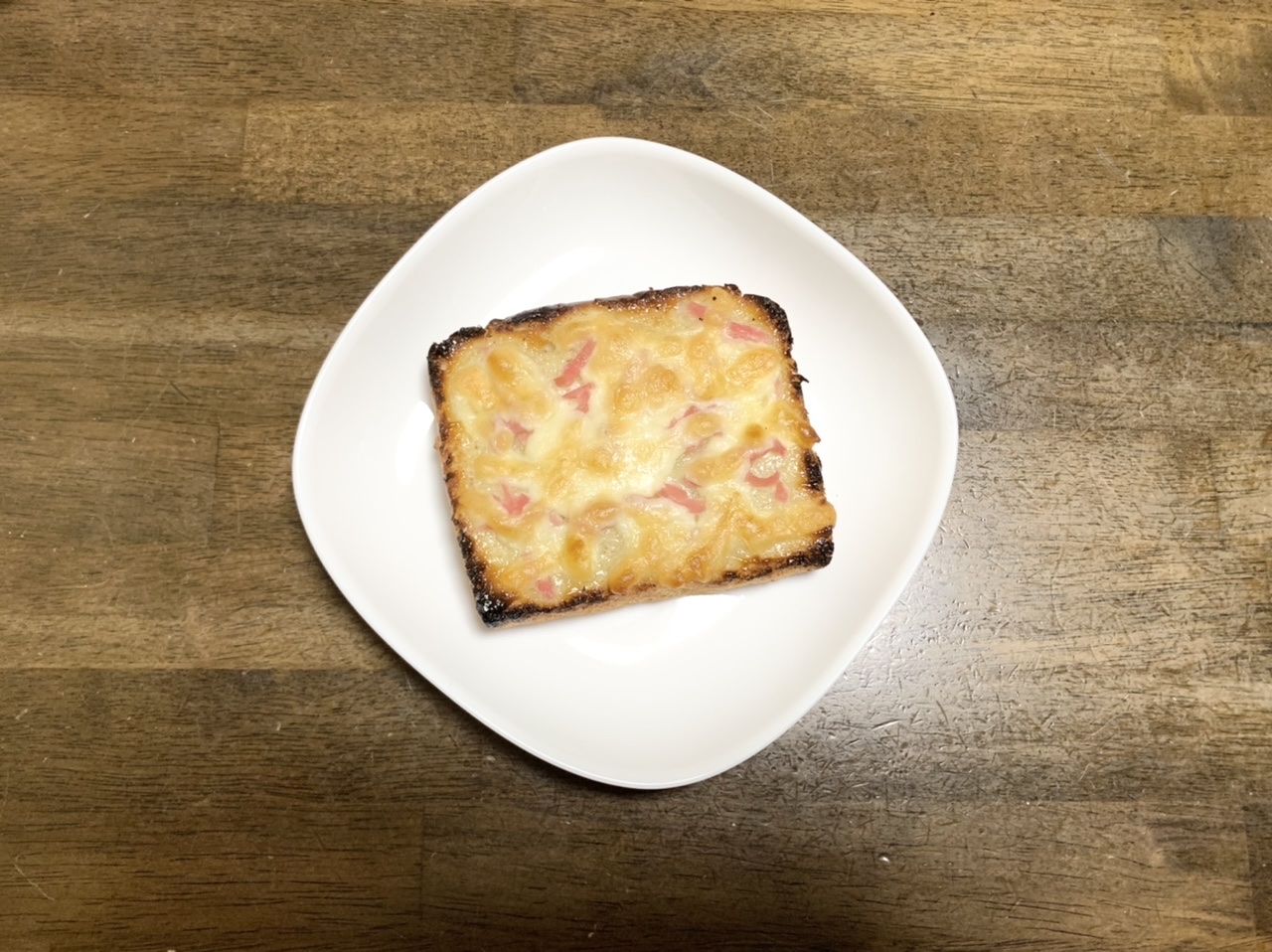 食パンアレンジ 紅生姜とチーズのトースト