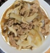 豚肉と玉ねぎの生姜煮