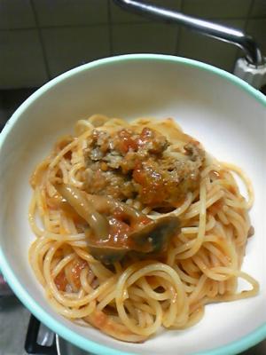 煮込みハンバーグが残ったら おいしいパスタ レシピ 作り方 By ゆきママ1113 楽天レシピ