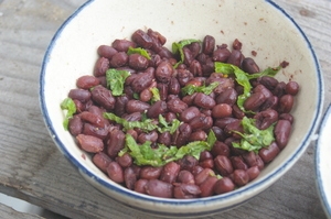 小豆と紫蘇のピリ辛小鉢