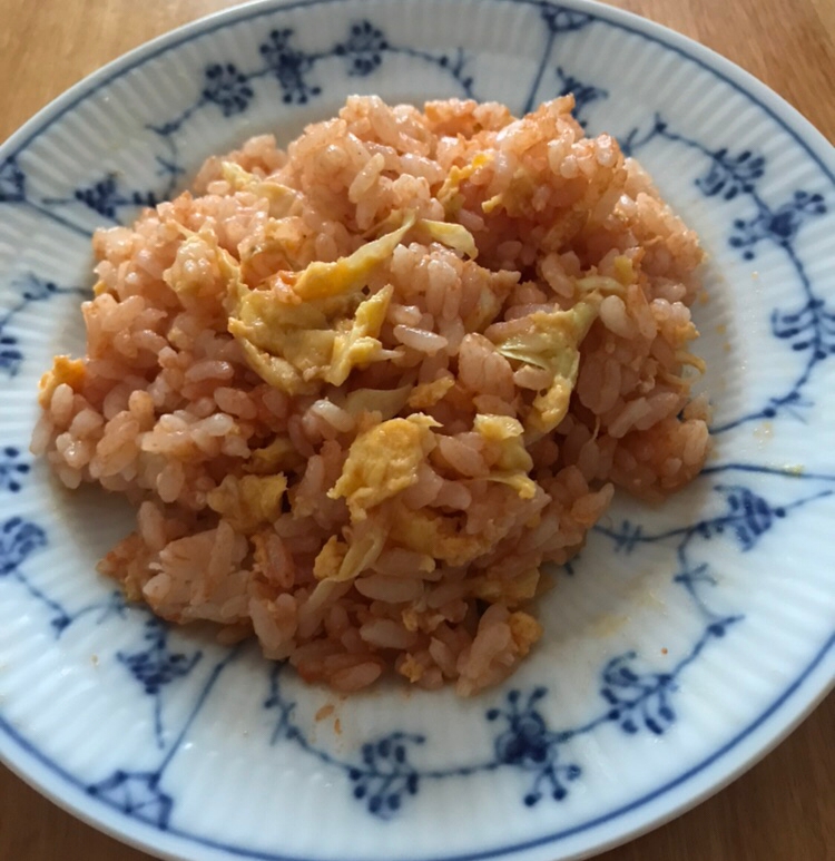 キャベツとチーズのケチャップチャーハン