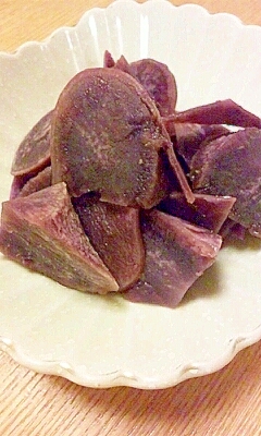 紫芋の甘煮