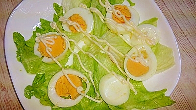レタスとゆで卵のマヨサラダ