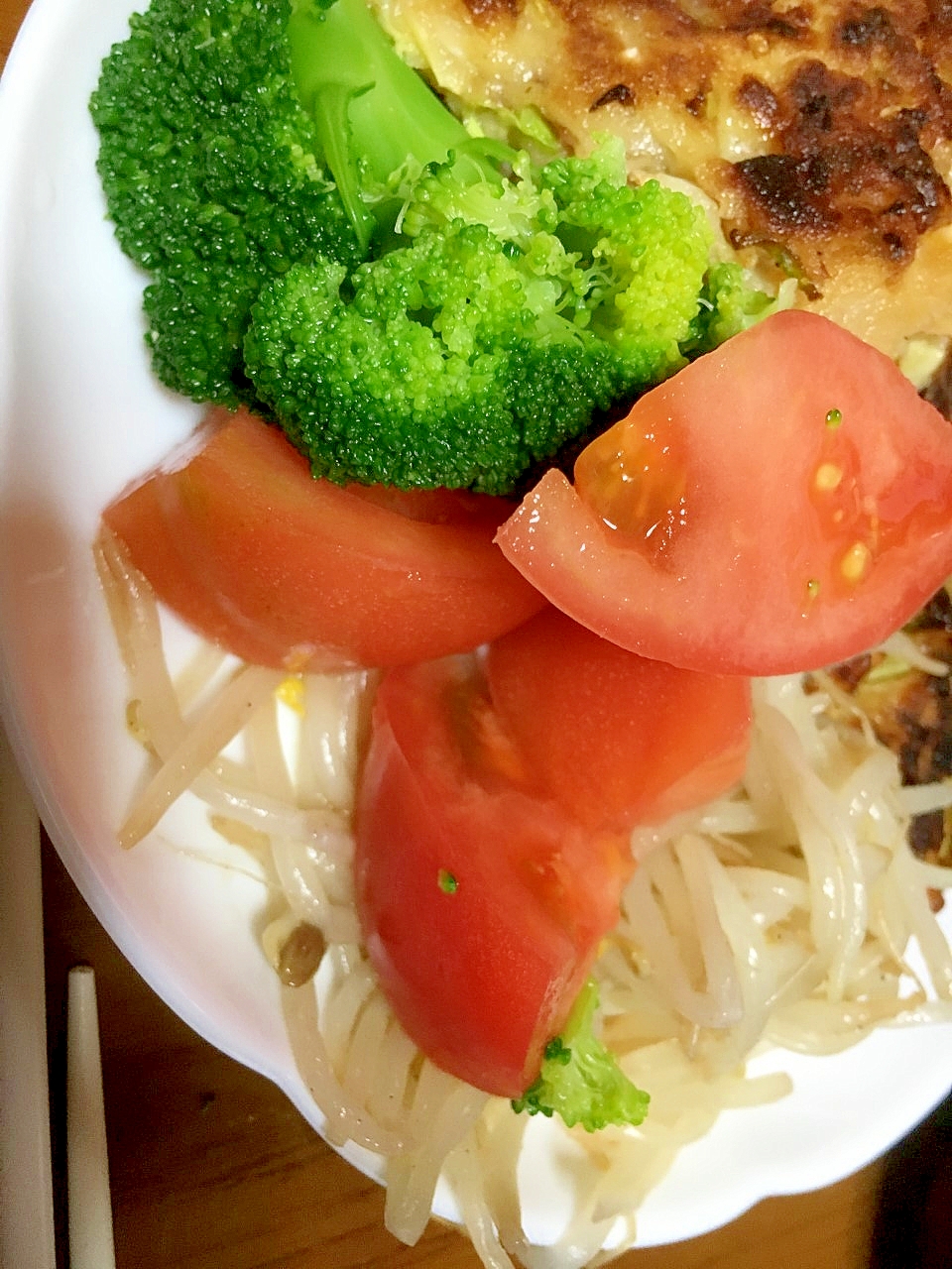 もやしとトマトとブロッコリーの和風ナムル レシピ 作り方 By Toku Jiro 0707 楽天レシピ