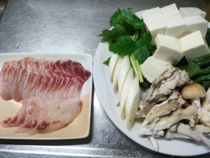 やっぱり美味しい、鯛しゃぶ