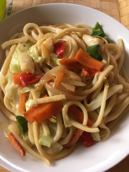 野菜たっぷり焼きうどん