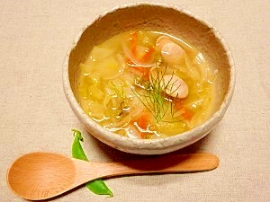 キャベツと根菜たっぷり☆スープ