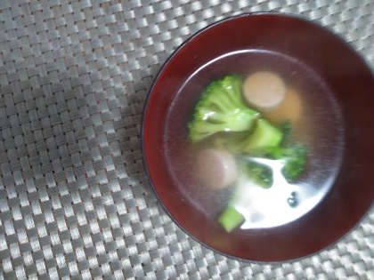 栄養満点なブロッコリーの
味噌スープで身体も
温まり美味しかったです(*^^*)