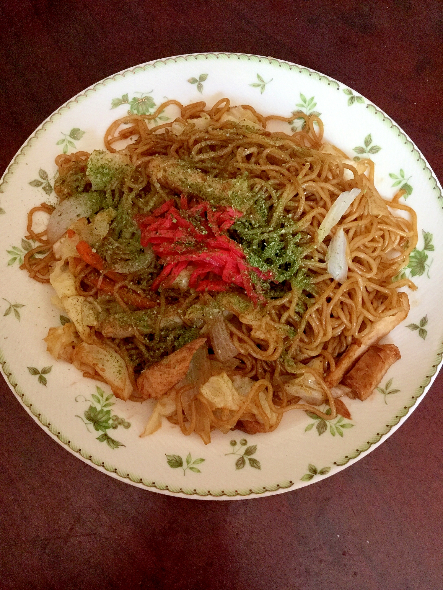 豚の粕漬のソース焼きそば。