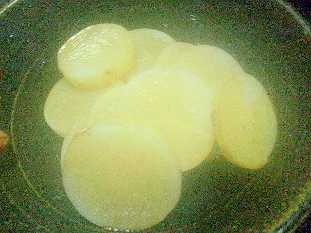 だいこんの蒸し煮　醤油だれ和え