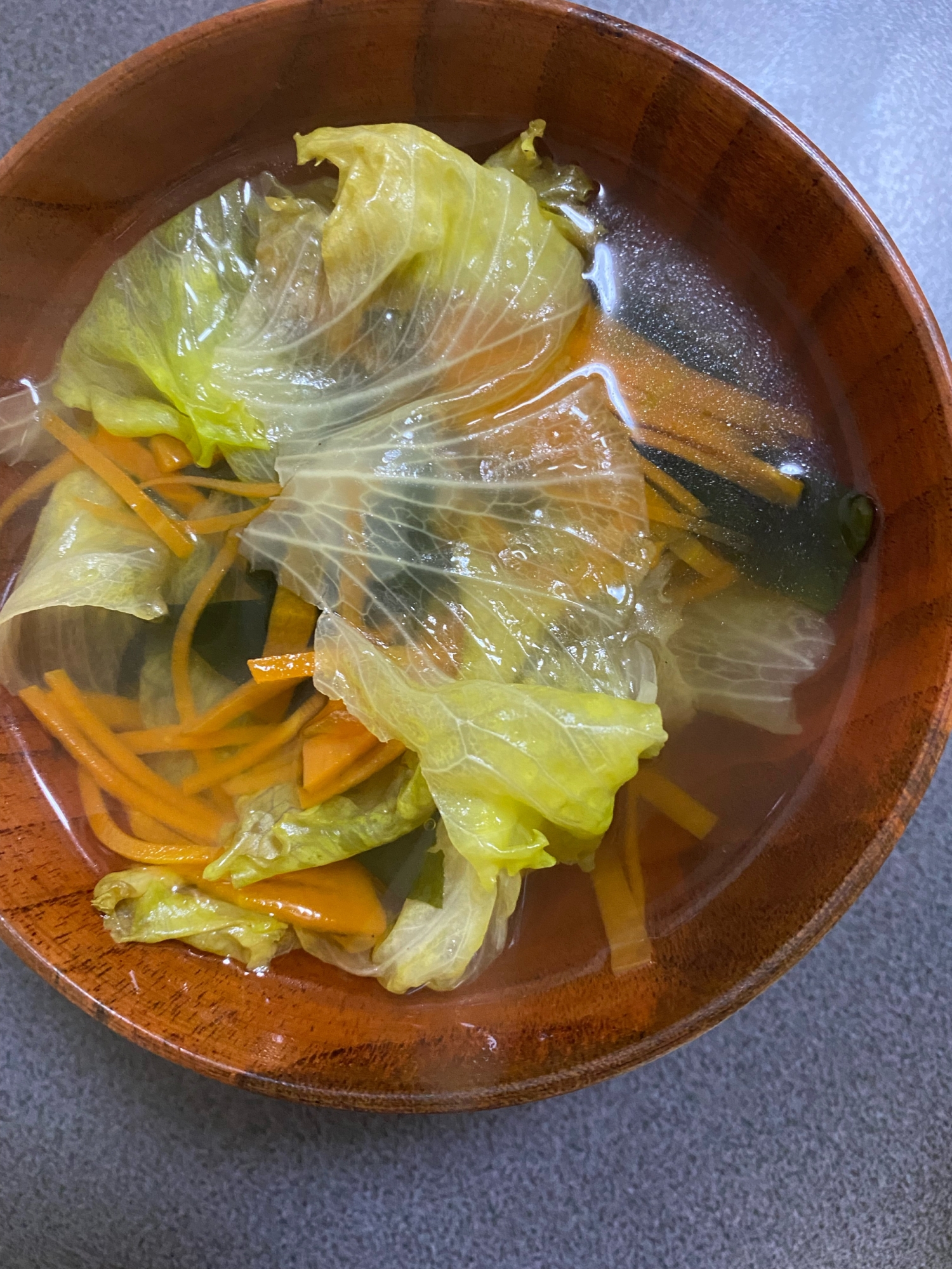 レタス和風スープ