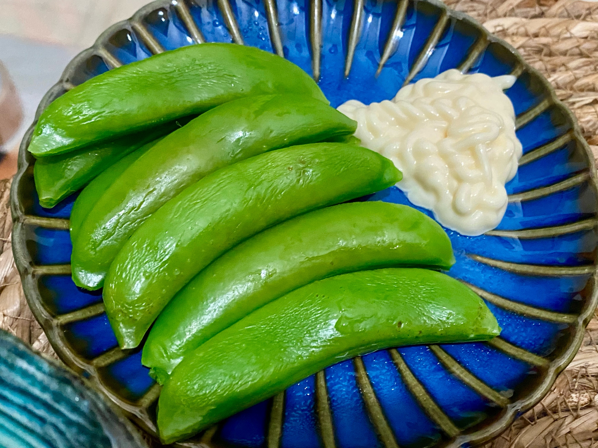 ♢スナップえんどうの塩茹で♢