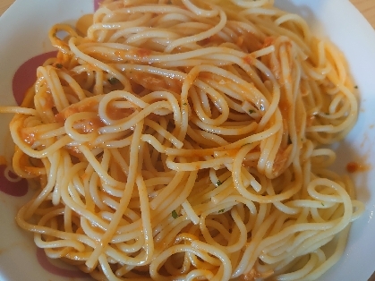 カニクリームスパゲティ