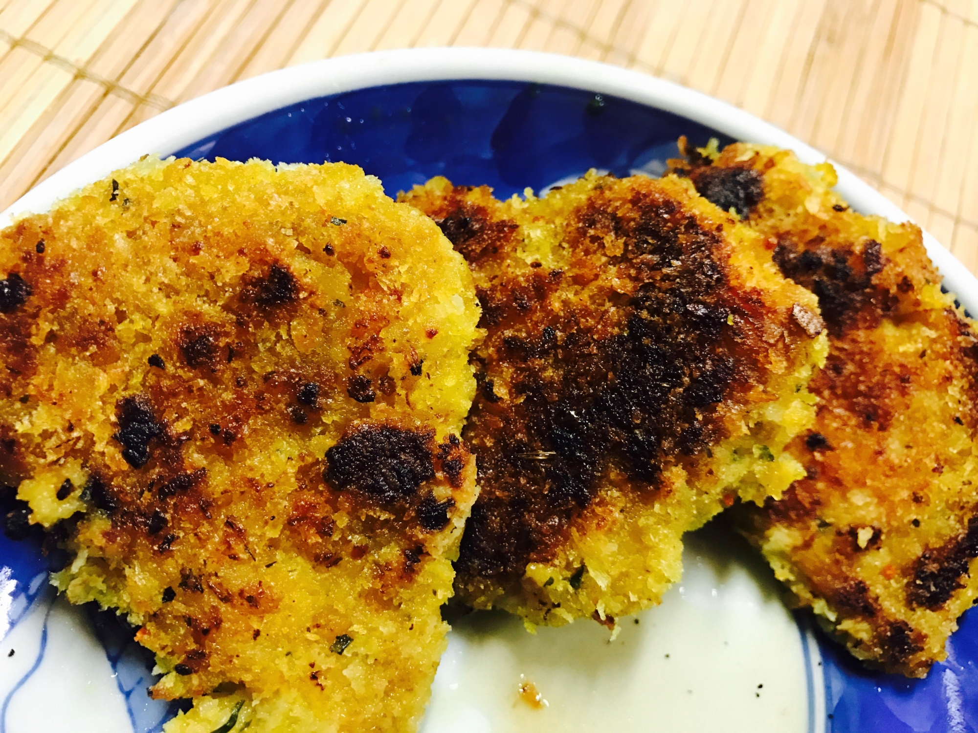 鶏ササミのカレーパン粉焼き