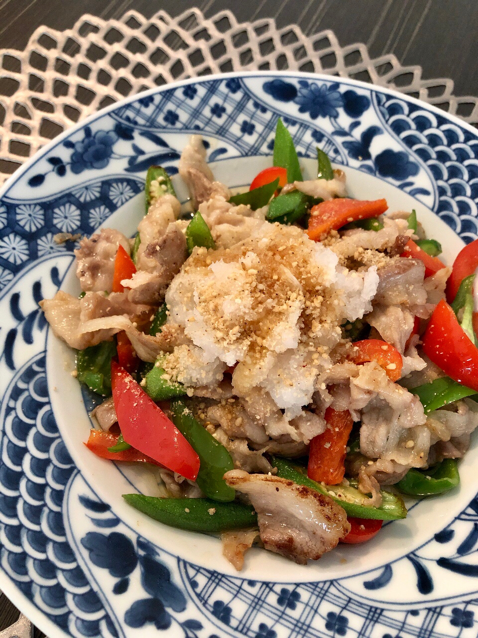 大根おろしでさっぱり 豚肉と夏野菜炒め