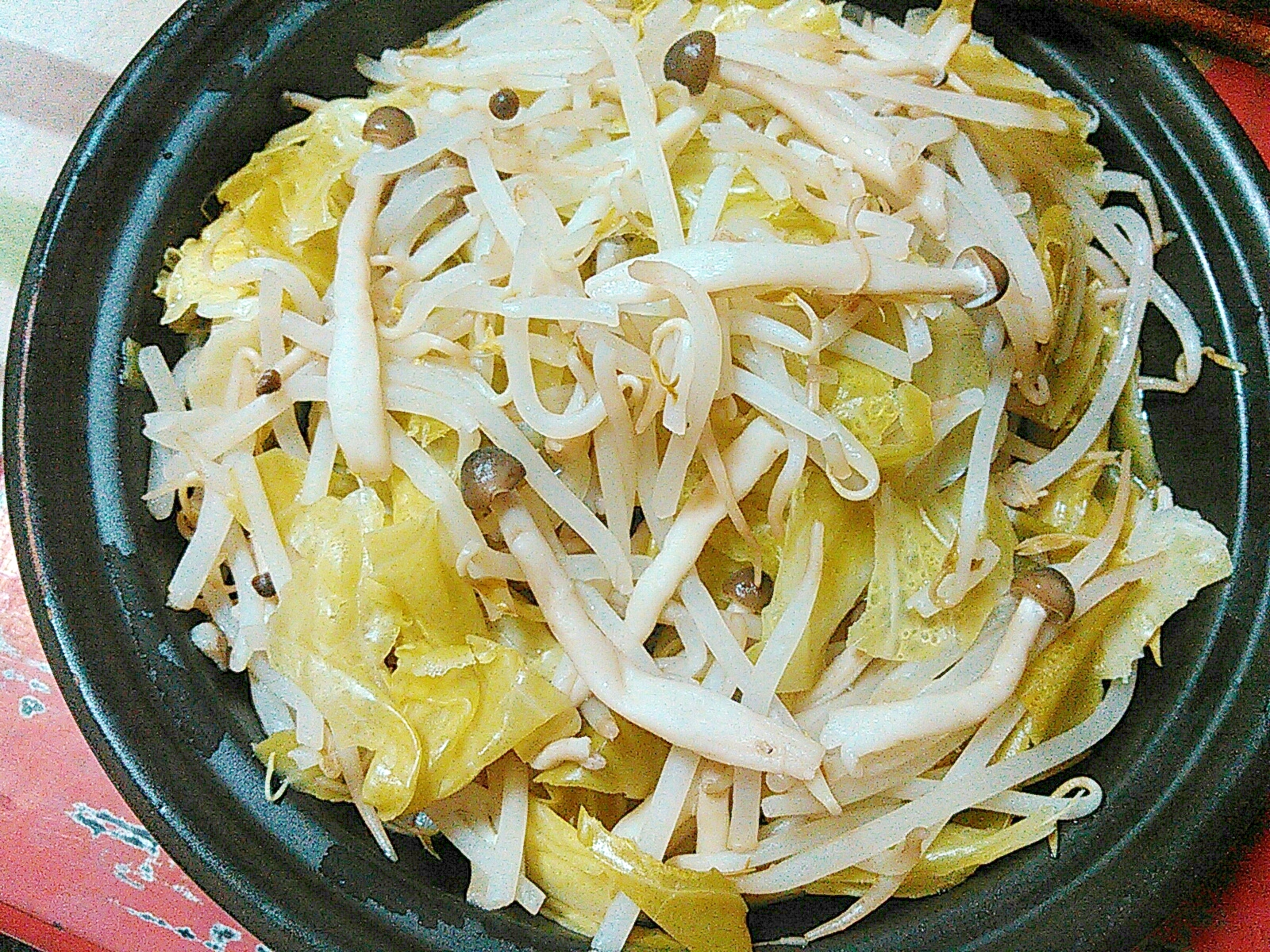 しめじキャベツもやしホットサラダ レシピ 作り方 By あけぼのマジック 楽天レシピ