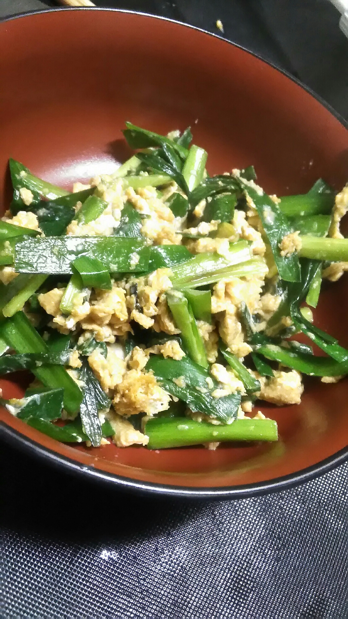 (簡単シリーズ)ニラ玉炒め