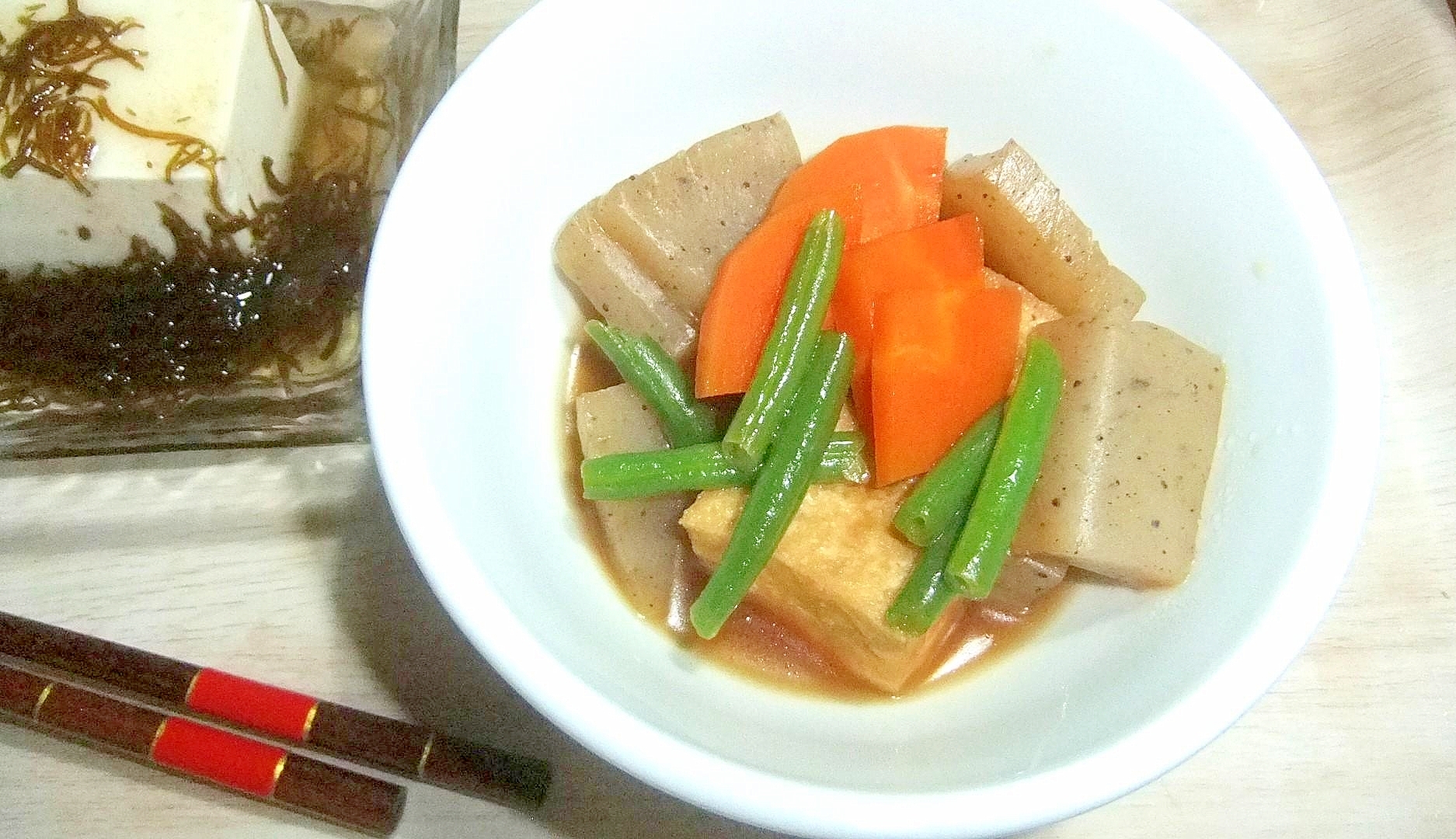厚揚げと野菜の煮物
