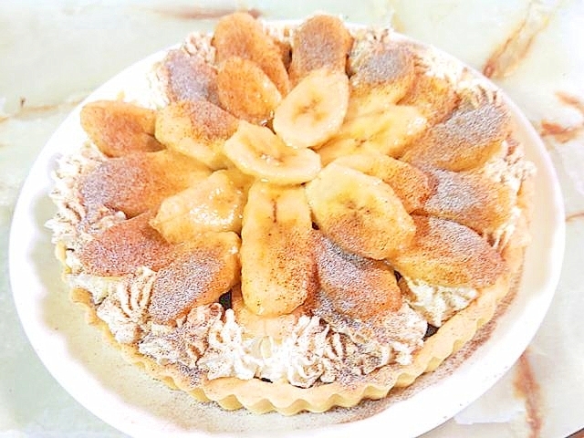 バレンタインに!バナナたっぷり★チョコバナナタルト