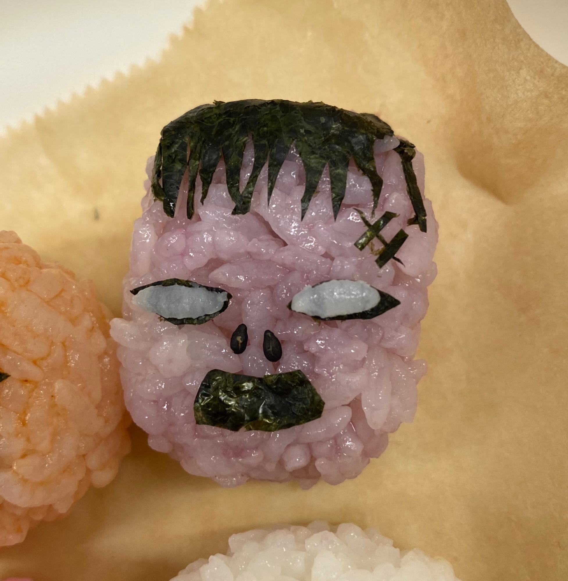 ハロウィン弁当に♡フランケンのおにぎり