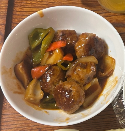 ひき肉団子で作りました！好みの味でした♪レシピありがとうございます？