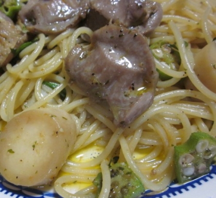 鶏レバー♪鶏レバーのソース焼きそば