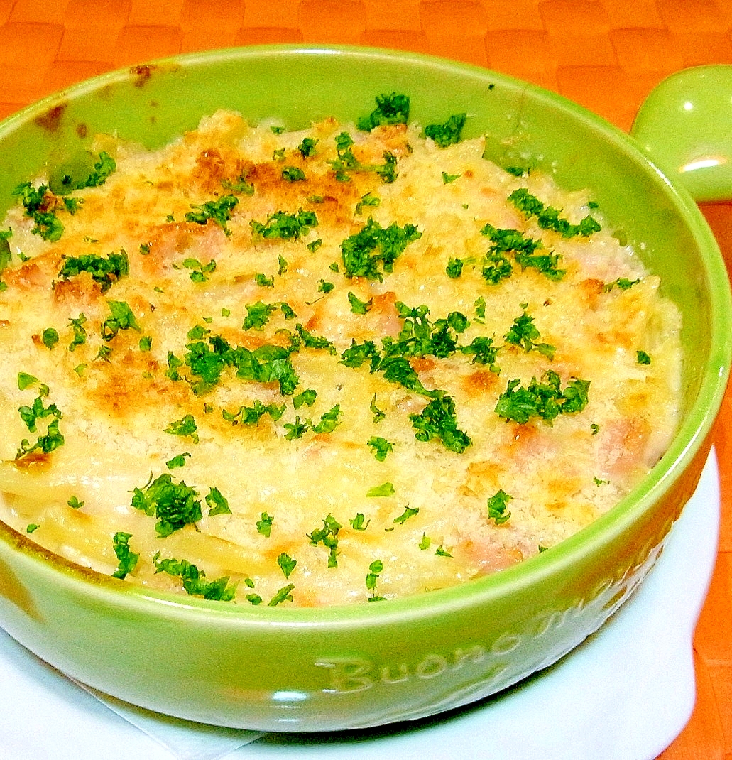 ポテトとハムのグラタン